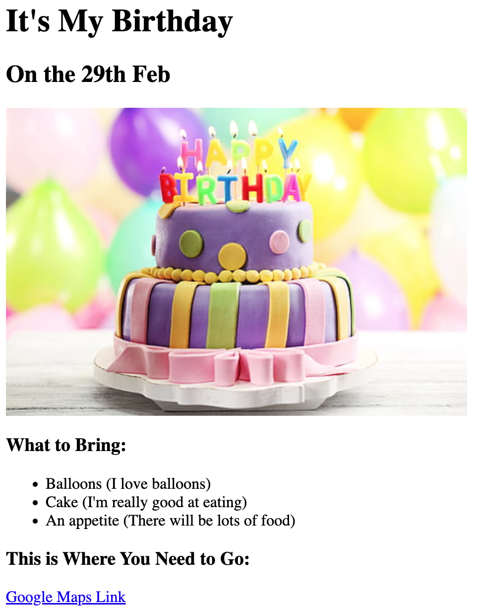 birthday invite website